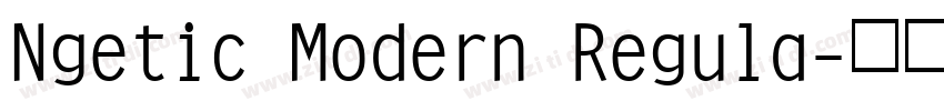 Ngetic Modern Regula字体转换